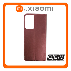 Θήκη Book Magnetic Leather Δερματίνη Burgundy Μπορντό For Xiaomi Redmi Note 11 Pro 4G/5G