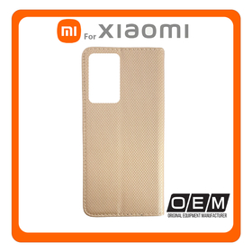 Θήκη Book Magnetic Gold Χρυσό For Redmi Note 11 Pro 4G/5G