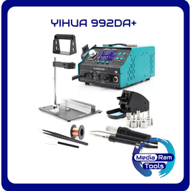 YIHUA 992DA+ 3 in 1 LCD Soldering Station With Smoking Solder Iron Vacuum Pen BGA Rework Station Hot Air Blow Dryer Welding Station Σταθμός συγκόλλησης , συγκολλητικό στυλό κενού BGA Rework Station ζεστού αέρα
