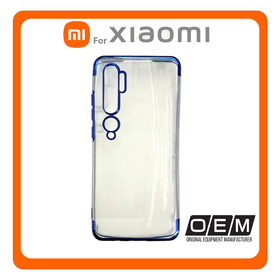 Θήκη Πλάτης - Back Cover, Silicone Σιλικόνη Electro Blue Μπλε For Xiaomi Mi Note 10 Pro
