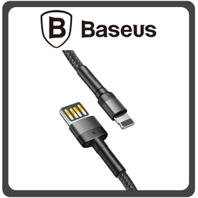 Baseus Cafule Braided USB Double Sided to Lightning 2,4A Cable Gray Γκρι 1m (CALKLF-GG1)