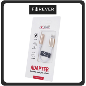 Forever Αντάπτορας-Μετατροπέας Lightning Male Σε 3.5mm Female Gold Χρυσό