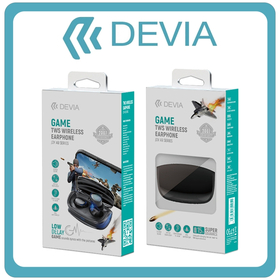 Devia Joy A9 In-ear Bluetooth Handsfree Ακουστικά με Θήκη Φόρτισης Black Μαύρα