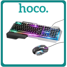 Hoco GM12 Light and Shadow Σετ Gaming Πληκτρολόγιο Με Διακόπτες και RGB Φωτισμό & Ποντίκι (Αγγλικό US)