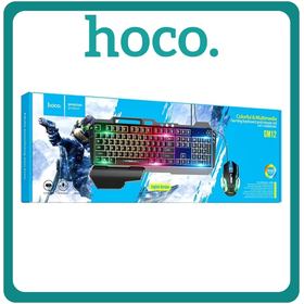 Hoco GM12 Light and Shadow Σετ Gaming Πληκτρολόγιο Με Διακόπτες και RGB Φωτισμό & Ποντίκι (Αγγλικό US)