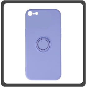 Θήκη Πλάτης - Back Cover, Silicone Σιλικόνη Purple Μωβ Finger Grip For iPhone 7/8/SE 2020/SE 2022