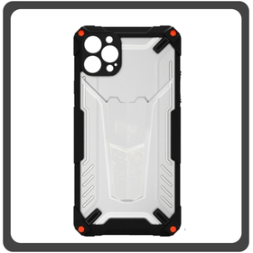 Θήκη Πλάτης - Back Cover, Silicone Σιλικόνη Hybrid TPU Black Μαύρο For iPhone 12 Pro