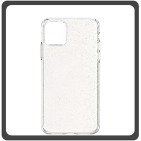 Θήκη Πλάτης - Back Cover, Silicone Σιλικόνη TPU Glitter Silver Ασημί For iPhone 12 Pro Max
