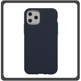 Θήκη Πλάτης - Back Cover,Solid Silicone Σιλικόνη TPU Navy Blue Μπλε For iPhone 11 Pro