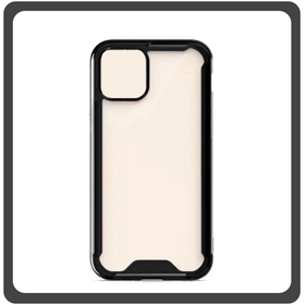 Θήκη Πλάτης - Back Cover, Silicone Σιλικόνη Acrylic Black Μαύρο For iPhone 11 Pro Max
