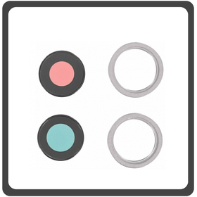 HQ OEM Συμβατό Για Apple iPhone 13, iPhone13 (A2633, A2482, A2631, A2634, A2635, iphone14,5) Main Camera Lens Τζαμάκι Κάμερας + Frame Πλαίσιο​ Pink Ροζ (Grade AAA+++)