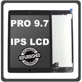 iPad Pro 9.7 (2016) (A1673, A1674, A1675) IPS LCD Display Aseembly Screen Οθόνη + Touch Digitizer Unit Μηχανισμός Aφής + Home Button Κεντρικό Κουμπί Space Gray Μαύρο (Ref By Apple)