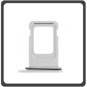 HQ OEM Συμβατό Για Apple iPhone 11 Pro Max, iPhone 11Pro Max, iPhone11 ProMAx (A2218, A2161, A2220, iPhone12.5) Sim Tray Υποδοχέας Βάση Θήκη Κάρτας SIM Silver Ασημί (Grade AAA+++)