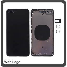 OEM HQ Apple Iphone 8 Plus Back Battery Cover Middle Frame- Housing Καπάκι Μπαταρίας- Σασί + Πλαινά πλήκτρα Side Keys + Θήκη Κάρτας Sim Holder Black OEM HQ Apple Iphone 8 Plus Back Battery Cover Middle Frame- Housing Καπάκι Μπαταρίας- Σασί + Πλαινά πλήκτρα Side Keys + Θήκη Κάρτας Sim Holder Black