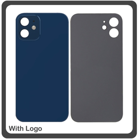 HQ OEM Συμβατό Για Apple iPhone 12 Mini, iPhone 12Mini (A2399, A2176, A2398) Rear Back Battery Cover with Camera Big Hole Πίσω Κάλυμμα Πλάτη Καπάκι Μπαταρίας Blue Μπλε (Premium A+​)