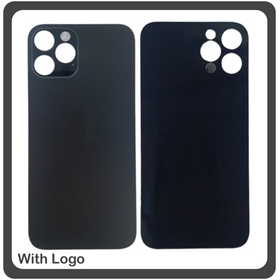 HQ OEM Συμβατό Για Apple iPhone 12 Pro (A2407, A2341, A2406) Aftermarket Rear Back Battery Cover with Camera Big Hole Πίσω Κάλυμμα Πλάτη Καπάκι Μπαταρίας Graphite Μαύρο (Premium A+)