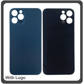 HQ OEM Συμβατό Για Apple iPhone 12 Pro (A2407, A2341, A2406) Aftermarket Rear Back Battery Cover with Camera Big Hole Πίσω Κάλυμμα Πλάτη Καπάκι Μπαταρίας Pacific Blue Μπλε (Premium A+)