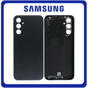 Γνήσια Original Samsung Galaxy A14 4G, (SM-A145F, SM-A145F/DSN) Rear Back Battery Cover Πίσω Κάλυμμα Καπάκι Πλάτη Μπαταρίας Black Μαύρο GH81-23536A (Service Pack By Samsung)