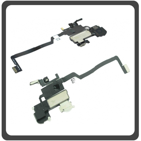 HQ OEM Apple iPhone X, IphoneX Proximity Sensor flex Καλωδιοταινία Αισθητήρας Εγγύτητας + Microphone Μικρόφωνο + EarPiece Ακουστικό (Premium A+)