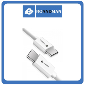 RO&MAN USB Cable 3.0A Cable USB-C male - USB-C male 1m RX19A White Άσπρο