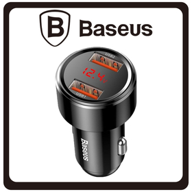 Baseus Φορτιστής Αυτοκινήτου Μαύρος Magic PPS Συνολικής Έντασης 6A Γρήγορης Φόρτισης με Θύρες: 2xUSB