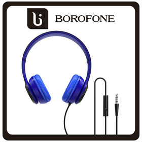 Borofone BO5 Star Sound Wired Headphones Ενσύρματα On Ear Ακουστικά Blue Μπλε