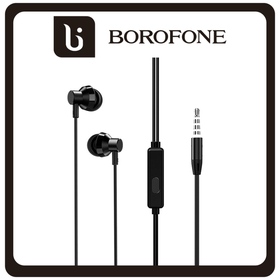 Borofone BM35 In-ear Handsfree με Βύσμα 3.5mm Black Μαύρο