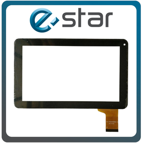 HQ OEM Estar Zoom HD Quad CoreMID9054 9″, Touch Screen DIgitizer Μηχανισμός Αφής Τζάμι Black Μαύρο (Premium A+)