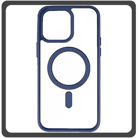 Θήκη Πλάτης - Back Cover, Silicone Σιλικόνη Frosted Edge Macaroon Magnetic Case Sky Blue Μπλε For iPhone 14 Pro