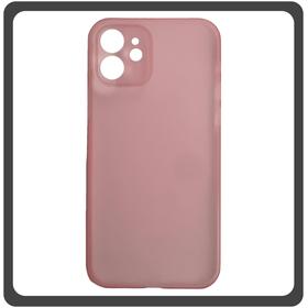 Θήκη Πλάτης - Back Cover, Silicone Σιλικόνη Ultra Thin Feather Case Pink Ροζ For iPhone 11