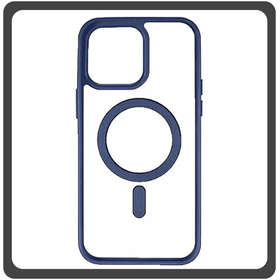 Θήκη Πλάτης - Back Cover, Silicone Σιλικόνη Frosted Edge Macaroon Magnetic Case Blue Μπλε For iPhone 11 Pro
