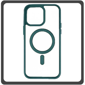 Θήκη Πλάτης - Back Cover, Silicone Σιλικόνη Frosted Edge Macaroon Magnetic Case Green Πράσινο For iPhone 11 Pro