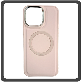 Θήκη Πλάτης - Back Cover, Silicone Σιλικόνη Magnetic Skin Protection Case Pink Ροζ For iPhone 14 Pro Max