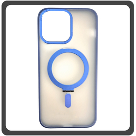 Θήκη Πλάτης - Back Cover, Silicone Σιλικόνη Creative Invisible Bracket Protective Case Navy Blue Μπλε For iPhone 14 Plus