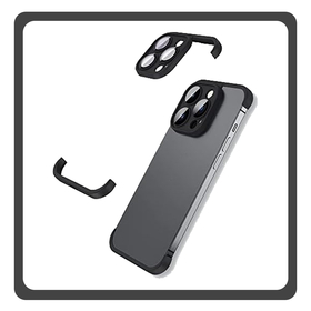 Back Cover For iPhone 14 Pro TPU Mini Bumpers With Camera Protection Black Μαύρο