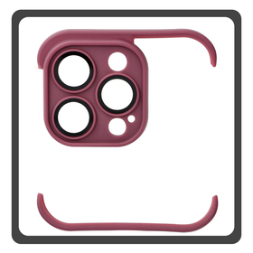 Back Cover For iPhone 14 Pro TPU Mini Bumpers With Camera Protection Burgundy Μπορντό