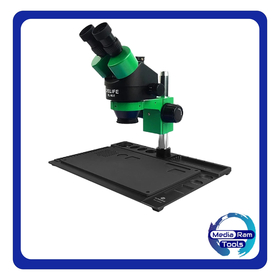 RELIFE RL-M3T-B1 Trinocular Stereo Microscope Μικροσκόπιο 7X-45X Zoom Matched With HDMI Camera LED Light for Mobile Repair Microscope