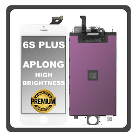 HQ OEM Συμβατό Με Apple iPhone 6S+, iPhone 6S Plus (A1634, A1687) APLONG High Brightness LCD Display Screen Assembly Οθόνη + Touch Screen Digitizer Μηχανισμός Αφής White Άσπρο (Premium A+) (Lifetime Warranty Για Συνεργάτες B2B​)