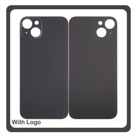 HQ OEM Συμβατό Με iPhone 15 Plus, iPhone 15+ (A3094, A2847) Aftermarket Rear Back Battery Cover with Camera Big Hole Πίσω Κάλυμμα Πλάτη Καπάκι Μπαταρίας Black Μαύρο (Premium A+)