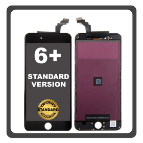 HQ OEM Συμβατό Με Apple iPhone 6 Plus (A1522, A1524, iPhone7,1) Stantard Version IPS LCD Display Screen Assembly Οθόνη + Touch Screen Digitizer Μηχανισμός Αφής Black Μαύρο Bulk (Premium A+)
