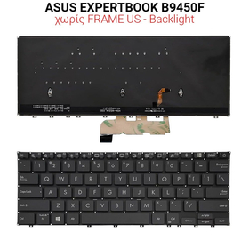 Πληκτρολόγιο Asus Expertbook B9450f no Frame us + Backlight