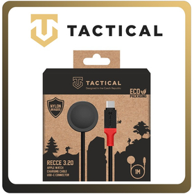 Γνήσια Original Tactical Wireless Charger Ασύρματος Φορτιστής Recce 3:20 Cable For Apple Watch Black/Red (Blister Pack By Tactical)