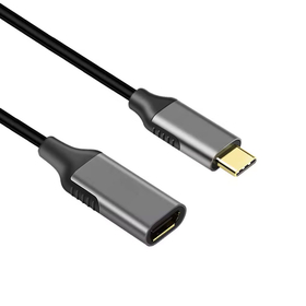 Adapter Detech, usb-c – dp 4k, 60hz, Black- 17837
