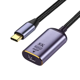 Adapter Detech, usb-c – Mini dp, 8k, 60hz, Gray - 17839