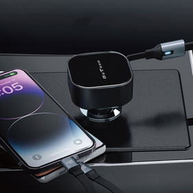 Car Socket Charger Detech de-C53, Type-c, Lightning Cable, 30w, Black - 40519