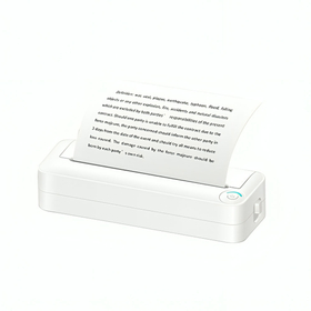 Portable Mini Thermal Printer kdc-0019e, а4, Bluetooth, White - 91077