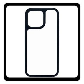 Θήκη Πλάτης - Back Cover, Silicone Σιλικόνη Black Μαύρο Color Shock Case iPhone 15 Pro Max