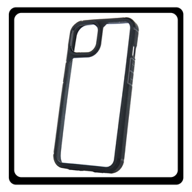 Θήκη Πλάτης - Back Cover, Silicone Σιλικόνη Black Μαύρο Color Shock Case iPhone 15 Pro Max