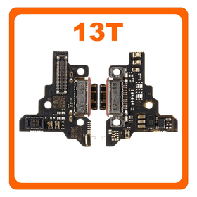 HQ OEM Συμβατό Με Xiaomi 13T 5G (2306EPN60G) USB Type-C Charging Dock Connector Flex Sub Board, Καλωδιοταινία Υπό Πλακέτα Φόρτισης + Microphone Μικρόφωνο (Premium A+)