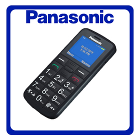 Panasonic KX-TU110 Dual SIM, Brand New Feature Mobile Phone Κινητό με Κουμπιά Black Μαύρο